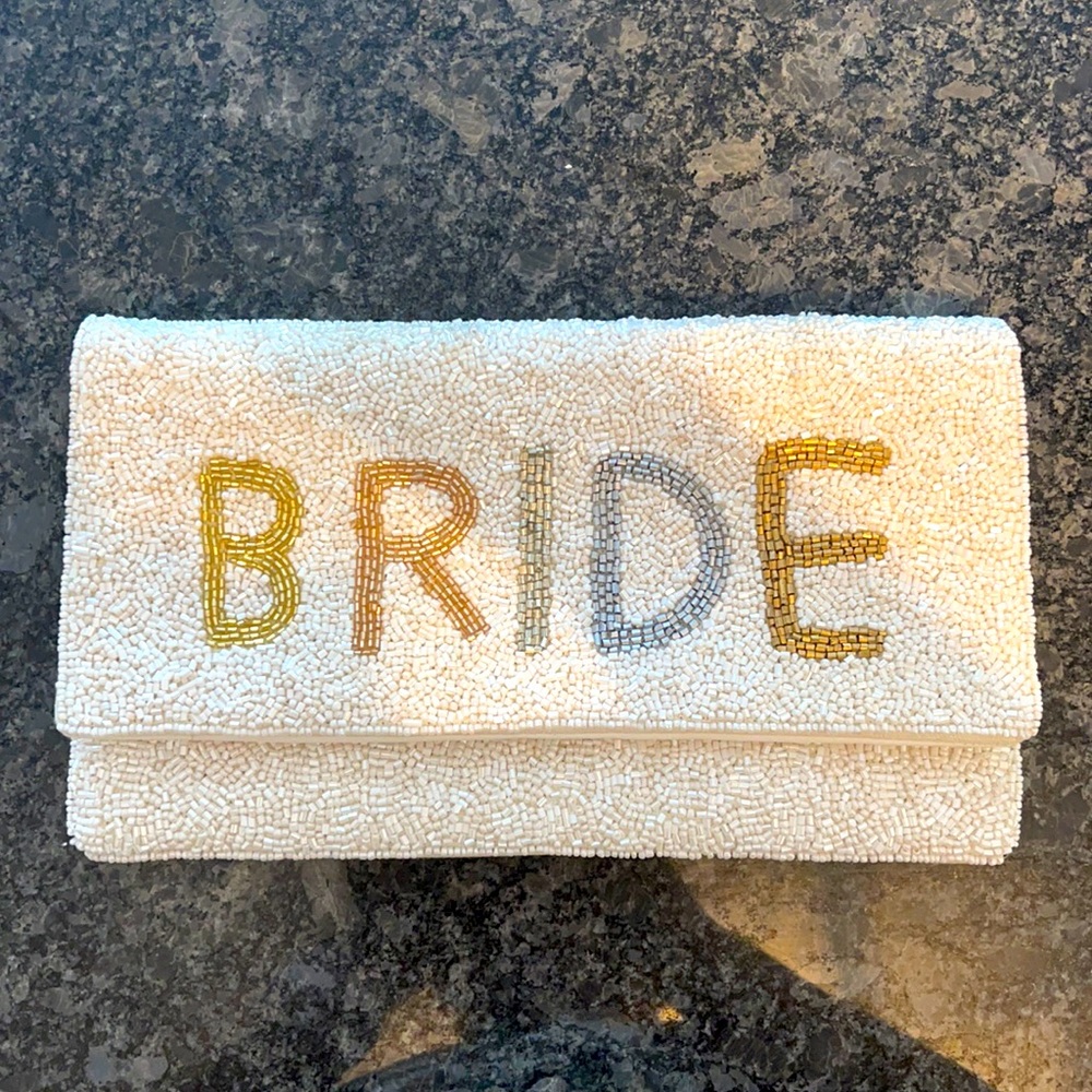 Bride Beaded Clutch Evening Bag